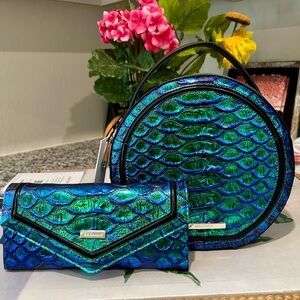 Brahmin Emerald Lulia Lane and Veronica Wallet